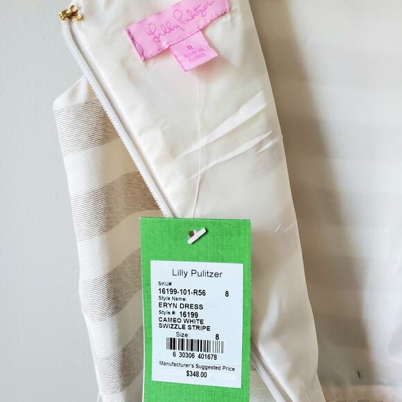 Lilly Pulitzer Eryn Dress 8 Fit Flare Cocktail Party Ladylike Holiday Retro NEW - Picture 10 of 16
